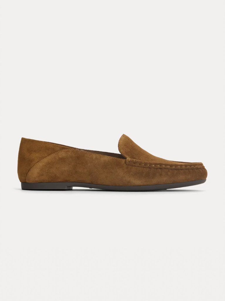 Everlane Leather Day Driver Loafer Suede Russet Size Us 8.5 New
